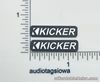 Kicker Speaker Badge Pair Logo Emblem Custom Made Aluminum