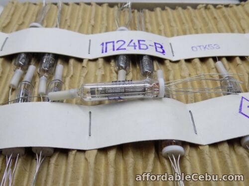 1st picture of 10x 1P24B-V  MINIATURE TUBE HF PENTODE  MILITARY BOX For Sale in Cebu, Philippines
