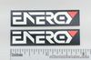 Energy Speaker Badge Logo Emblem Custom Aluminum Pair