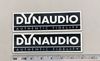 Dynaudio Speaker Grill Badge Logo PAIR Emblem Custom Made Aluminum