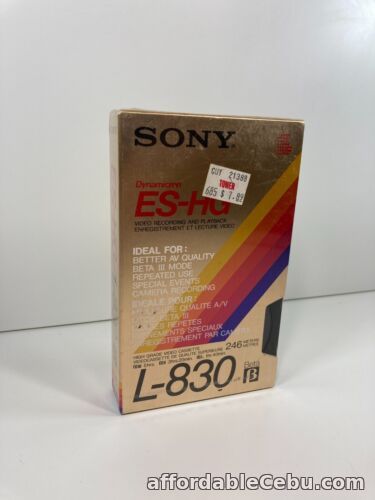 1st picture of Sony ES-HG Dynamicron L-830 Beta Blank Tape Sealed For Sale in Cebu, Philippines