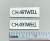 Chartwell LS-3/5A Speaker Grill Badge Logo Silver Custom Made Aluminum Rogers