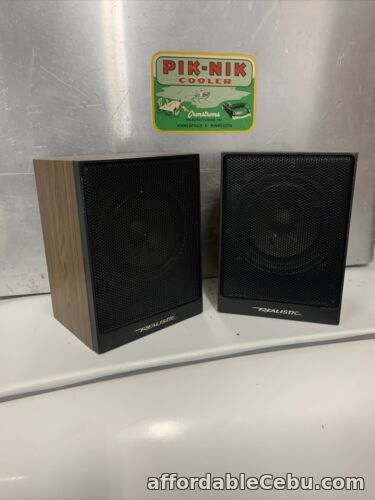 1st picture of Vintage Realistic Bookshelf Loud Speakers 8 OHM. Tested. For Sale in Cebu, Philippines