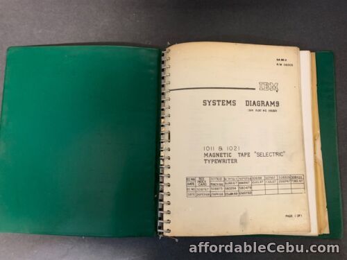1st picture of Vintage IBM Systems Diagrams Selectric Typewriter 1011 1021 (1161303) Manual For Sale in Cebu, Philippines