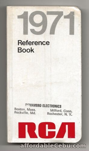 1st picture of 1971 RCA Reference Book-Semiconductor-Electronics-Microphones-Receiving Tubes For Sale in Cebu, Philippines