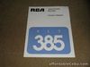 RCA VCR #VLT385 OWNERS MANUAL  1985