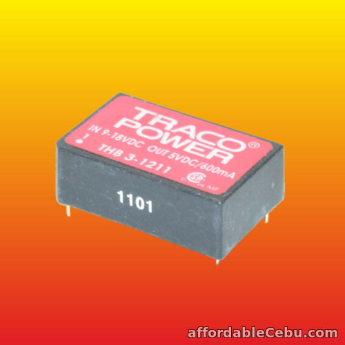 1st picture of THB3-1211 TRACO POWER ISOLATED DC/DC CONVERTER IN(9-18VDC) OUT(5VDC/600mА) For Sale in Cebu, Philippines