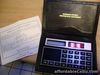 vintage LIPPER & Co inc, Soalr Calculator w/ leather case Worksgoodl,