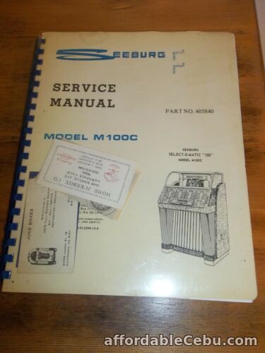 1st picture of SEBURG SERVICE MANUAL MODEL M100C 1952 For Sale in Cebu, Philippines