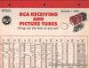 RCA Entertainment Receiving Tubes - Price Schedule - 12/1/62