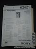Sony HCD-ED1 service manual original repair book
