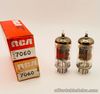 RCA 7060 Tubes - Matched Pair - Black Plate