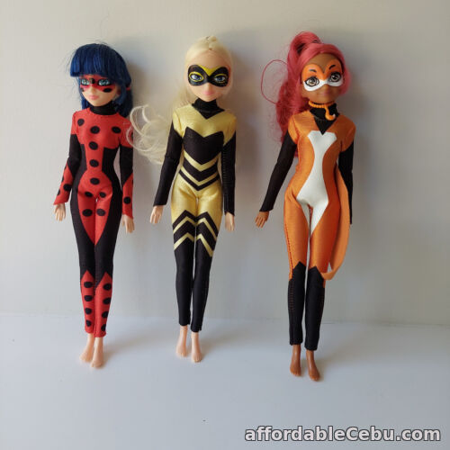 1st picture of Miraculous Ladybug Queen Bee DragonBug Rena Rouge x 3 Dolls Loose For Sale in Cebu, Philippines
