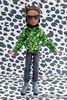 Monster High inspired Limited EditionManster Handmade boys green leopard jacket