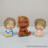 Vintage IWAI Small Soft Crying Silly Ugly Baby Dolls Made in Japan Hong Kong