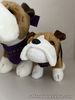2 x Conrad St James London Monty The Bulldog Stuffed Plush Toys / Hotel Mascots