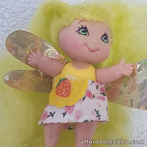 1st picture of Vintage Lanard Fairykins Doll Yellow Flower Strawberry Apron Gold Wings 90s ? For Sale in Cebu, Philippines