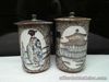 Branded Oriental Canister Jar with Lid Stoneware with Japanese Design Very Nice