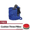 Expandable Flexible Garden Hose(up to 25 ft) Free Throw Pillow (Watermelon)