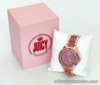 NEW! JUICY COUTURE WOMEN'S TWO-TONE PINK & ROSE GOLD BRACELET STRAP WATCH SALE