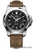 Victorinox Swiss Army INOX Automatic Black Dial Wooden Strap Men's Watch 241836