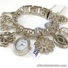 Anne Klein Watch * 8096CHRM Gypsy Gold Swarovski Charm Bracelet Watch COD PayPal