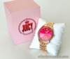 JUICY COUTURE WOMEN'S TWO-TONE HOT PINK & ROSE GOLD BRACELET STRAP WATCH SALE