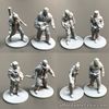 8PCS Civilians Miniatures For This War Of Mine Board Games Figures Role Play Toy