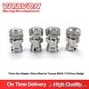 VITAVON 17mm Hex Adapter 10mm offset for Traxxas MAXX 1/10 Erevo Sledge silver