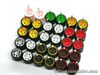 Hot Wheels 4 + 6 spoke rubber wheel 10 mm Mix Colors for JDM 15 SET 1: 64