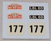 Corgi 339/308 Mini Cooper Monte Carlo Rallye  #177 and licence plates  (#114)