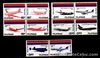 Philippines Airline 1986 Airplane 10 different complete set Mint NH