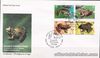 PHILIPPINES 1999 Endemic Philippine FROG block/4 on  FDC