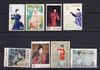 Japan Philatelic Week Women Painting Traditional Costumes 8 different