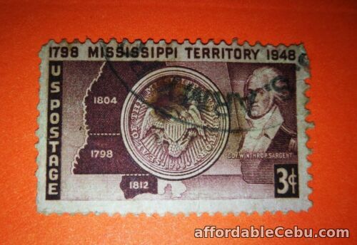 1st picture of 1798 Mississippi Territory Stamp 3¢ 1948 For Sale in Cebu, Philippines