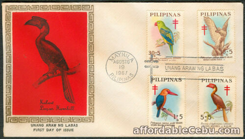 1st picture of 1961 Philippines KALAW LUZON HORNBILL First Day Cover For Sale in Cebu, Philippines