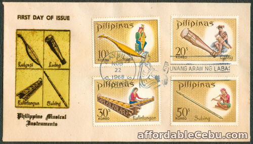 1st picture of 1968 PHILLIPPINE MUSICAL INSTRUMENTS First Day Cover For Sale in Cebu, Philippines