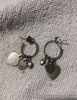 Imported Hearts Sterling Silver Earrings