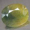 19.28 Carats NATURAL Greenish Yellow SAPPHIRE Loose Oval 14.9x18.2x8.5mm Africa