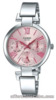 CASIO  LTP-E404D-4  Stainless Steel All  50m  Ladies Pink Dial  LTPE404-clozeout