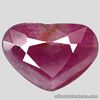 2.04 Carats NATURAL Purplish RED RUBY Loose HEART Mozambique 8.7x6.0x5.0mm