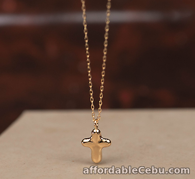 1st picture of SALE‼️Cross Necklace 18k Yellow Gold N185 sep PREORDER sep For Sale in Cebu, Philippines
