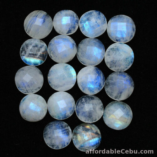 1st picture of 22.0 Carats 12.0mm 4pcs Lot NATURAL White MOONSTONE Blue Flash Africa RoundCheck For Sale in Cebu, Philippines