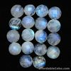 22.0 Carats 12.0mm 4pcs Lot NATURAL White MOONSTONE Blue Flash Africa RoundCheck