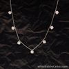SALE‼️.675 CTW Diamond Necklace 14k White Gold N240 sep