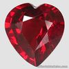 1.38 Carats 7.6x7.2mm NATURAL Purplish Red Rhodolite GARNET HEART Shape Africa