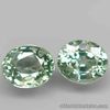 1.42 Carats 2pcs Pair NATURAL Green SAPPHIRE Loose Oval 5.5x4.5mm Songea, Africa