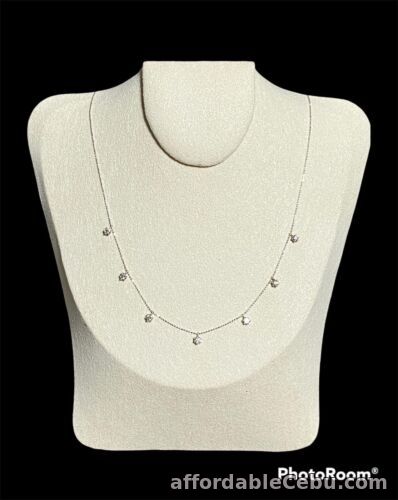 1st picture of Half Carat Diamond Station Necklace WG For Sale in Cebu, Philippines