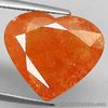 11.27 Carats NATURAL Orange Spessartite GARNET Loose HEART 16.7x14.6x5.8mm BIG