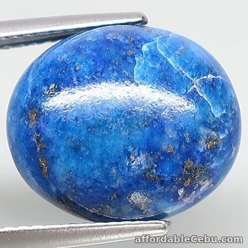 1st picture of 11.90 Carat Natural LAPIS LAZULI with Spots Loose Oval Afghanistan 15x13x8.3mm For Sale in Cebu, Philippines
